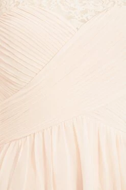 Nude Lace Sweetheart Maxi Dress -Dazzle Dresses 00100023121 ZS