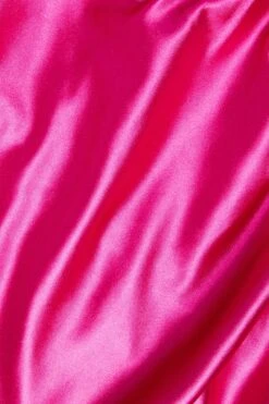 Pink Satin Bodycon Dress -Dazzle Dresses 00100028742 ZS