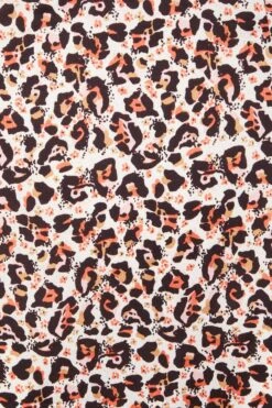 Pink Animal Print Midi Dress -Dazzle Dresses 00100031402 ZS