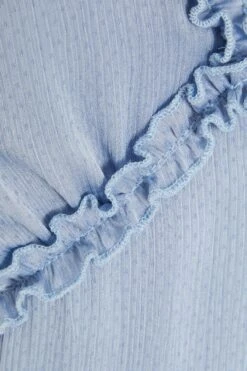 Blue Satin Smock Mini Dress -Dazzle Dresses 00100032551 ZS