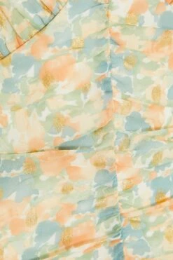 Multicoloured Floral Bodycon Mini Dress -Dazzle Dresses 00100035162 ZS