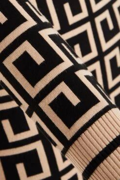 Stone Geometric Mini Jumper Dress -Dazzle Dresses 00100035238 ZS