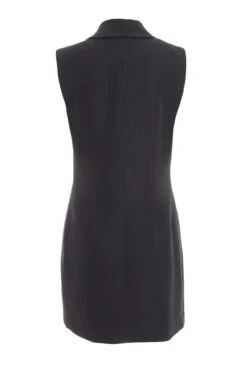 Black Diamante Mini Blazer Dress -Dazzle Dresses 00100035723 ZB