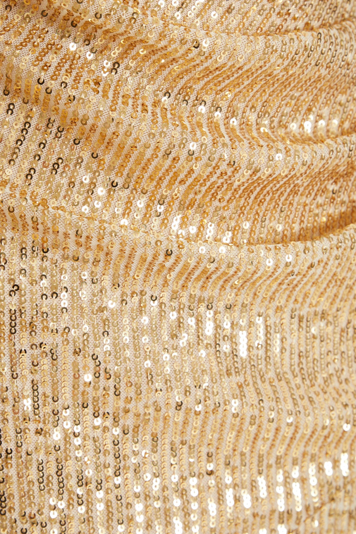 Gold Sequin Ruched Maxi Dress 6 Gold Sequin Ruched Maxi Dress - Image 6