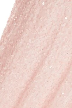 Nude Sequin Maxi Dress -Dazzle Dresses 00100035955 ZS