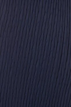 Navy Chiffon Crinkle Midi Dress -Dazzle Dresses 00100036161 ZS