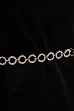 Black Velvet Diamante Mini Dress -Dazzle Dresses 00100036172 ZS