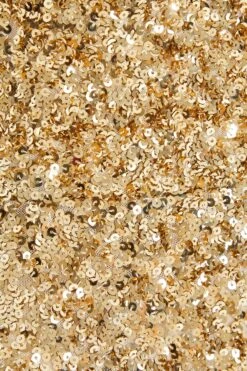 Gold Sequin Bow Bodycon Mini Dress -Dazzle Dresses 00100036354 ZS