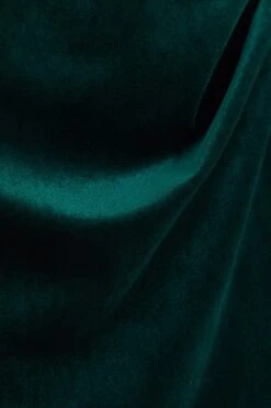 Bottle Green Velvet Wrap Bodycon Midi Dress -Dazzle Dresses 00100036414 ZS