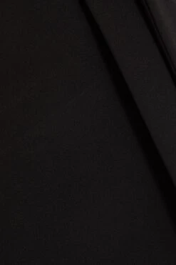 Black Angel Sleeve Wrap Midi Dress -Dazzle Dresses 00100036619 ZS