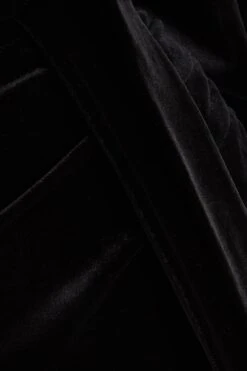 Black Velvet Wrap Maxi Dress -Dazzle Dresses 00100036630 ZS