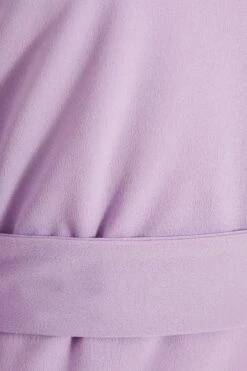 Lilac Cape Sleeve Midi Dress -Dazzle Dresses 00100037292 ZS