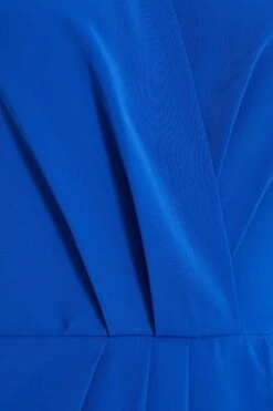 Royal Blue Shirt Midi Dress -Dazzle Dresses 00100037350 ZS