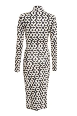 Stone Geometric Ruched Midi Dress -Dazzle Dresses 00100037713 ZB