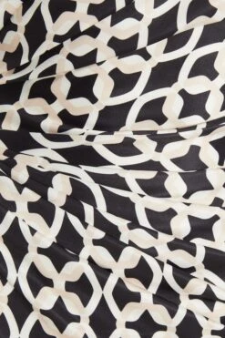 Stone Geometric Ruched Midi Dress -Dazzle Dresses 00100037713 ZS