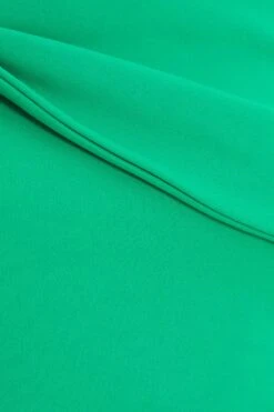 Green Bardot Bow Midi Dress -Dazzle Dresses 00100038010 ZS