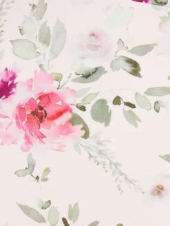 Light Pink Floral Bardot Midi Dress -Dazzle Dresses 00100038109 ZS