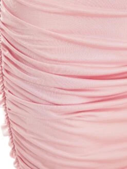 Pink Ruched Bodycon Mini Dress -Dazzle Dresses 00100038110 ZS