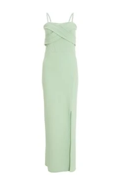 Sage Cross Front Maxi Dress