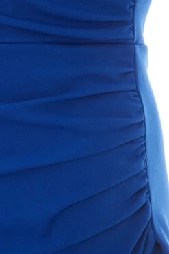 Royal Blue Diamante Wrap Maxi Dress -Dazzle Dresses 00100038454 ZS