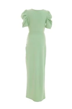Sage Wrap Maxi Dress -Dazzle Dresses 00100038458 ZB