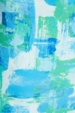 Blue Brush Stroke Midaxi Dress -Dazzle Dresses 00100038479 ZS