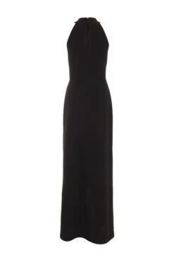 Black Cross Front Maxi Dress 10 Black Cross Front Maxi Dress -Dazzle Dresses 00100038769 ZB