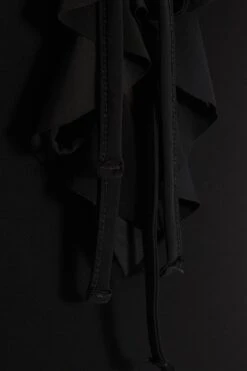 Black Halter Neck Mini Dress -Dazzle Dresses 00100038988 ZS